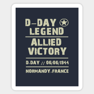 Allied Victory on D-Day 1944 in Normandy WWII Sticker